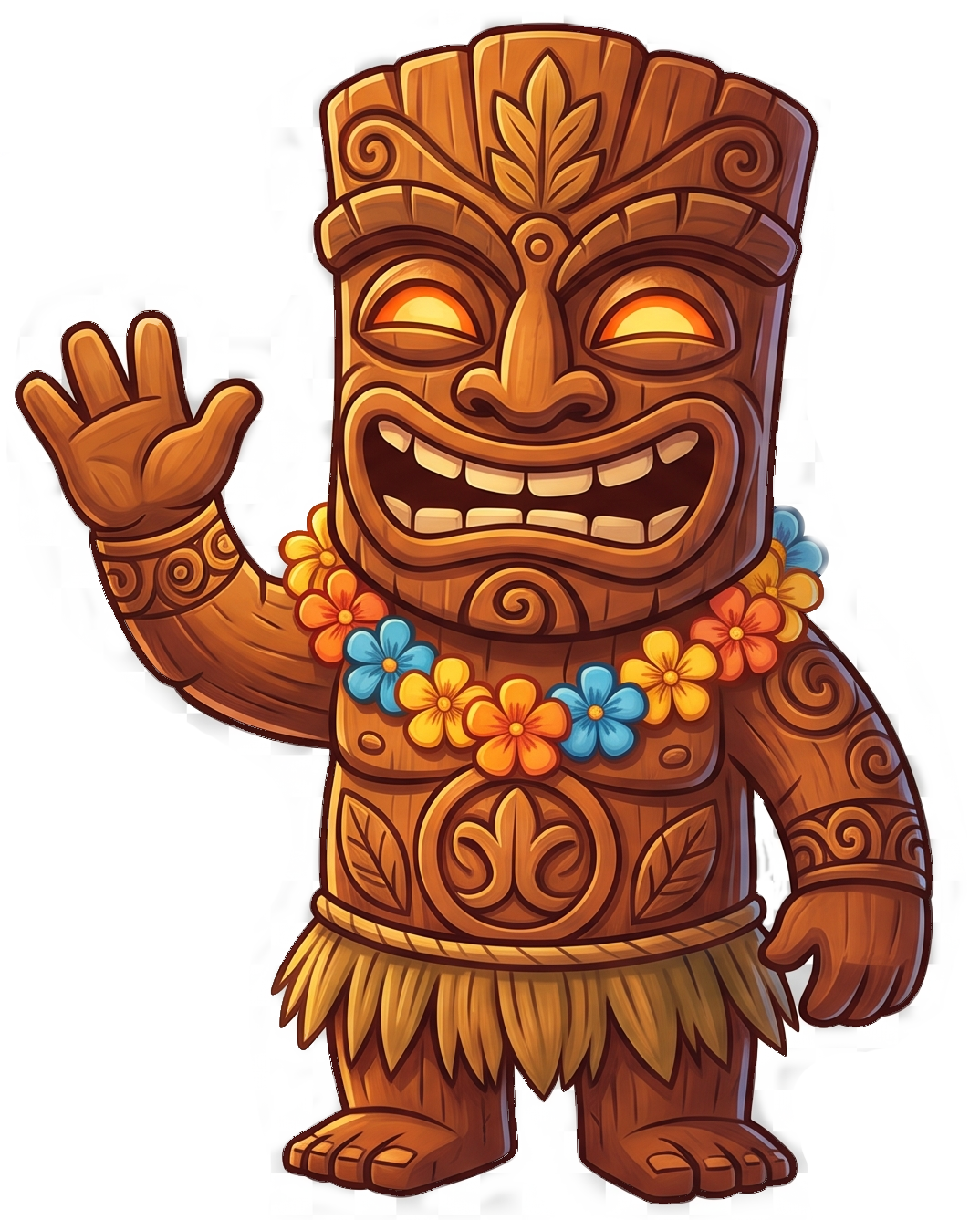 Cartoon Tiki Man