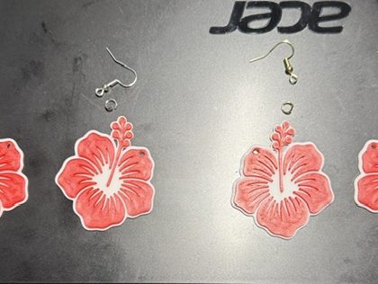 Hibiscus Earrings
